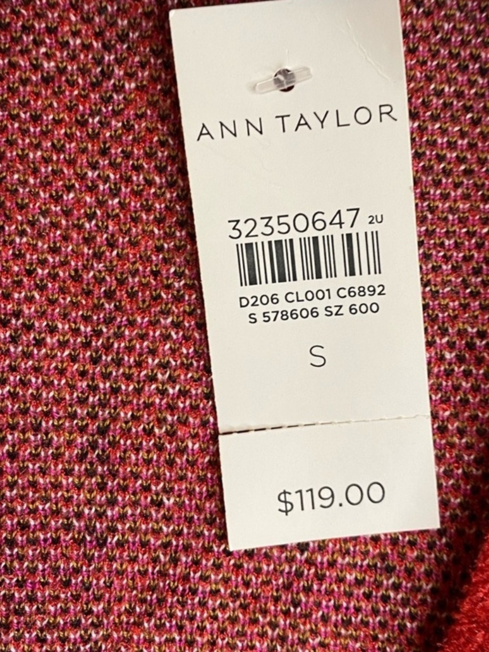 Ann Taylor Jacquard Plaid Boyfriend Cardigan - Picture 8 of 9
